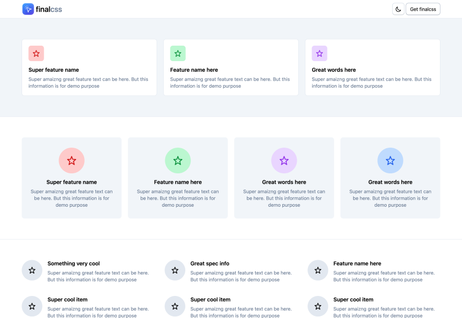 Admin control panel template design